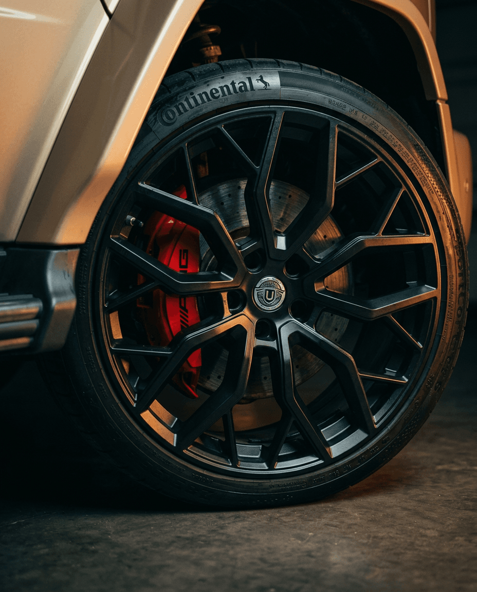Mercedes-AMG G63 G Manufaktur, AMG forged alloy wheel and brake caliper